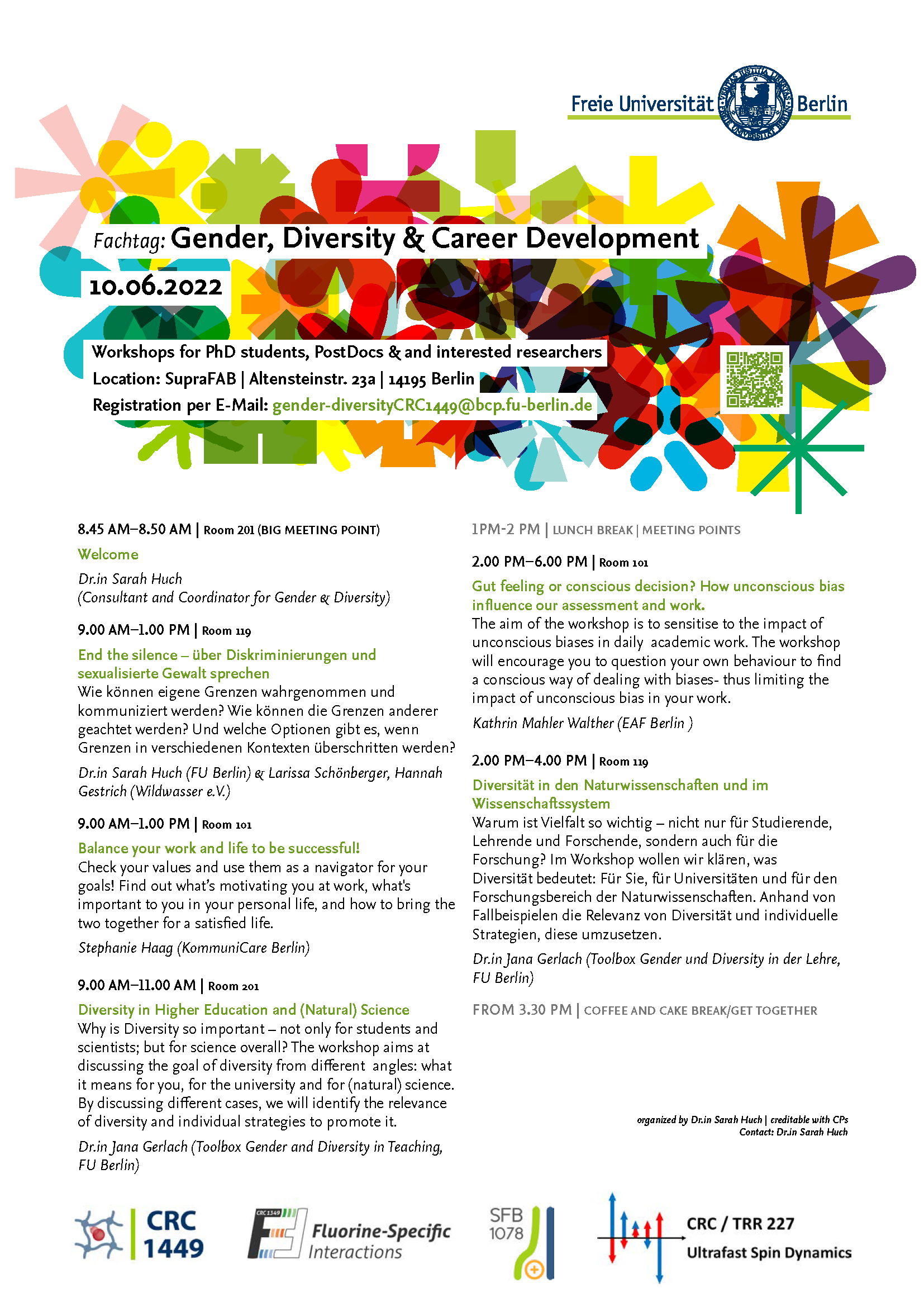 Flyer Fachtag: Gender, Diversity & Career Development