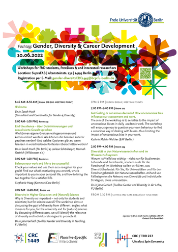 Flyer Fachtag: Gender, Diversity & Career Development