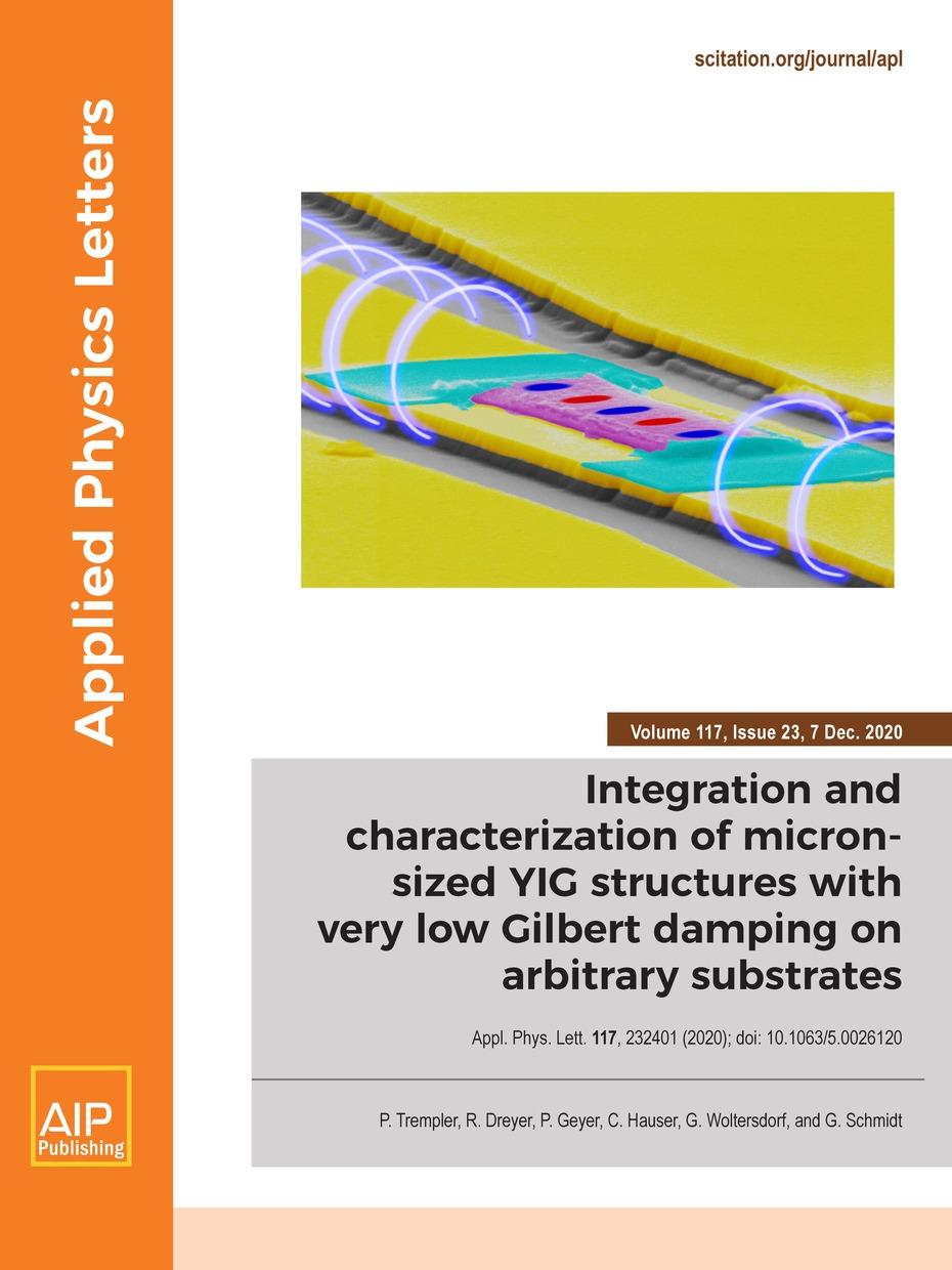 APL front cover of Volume 117, Issue 23, 07 December 2020